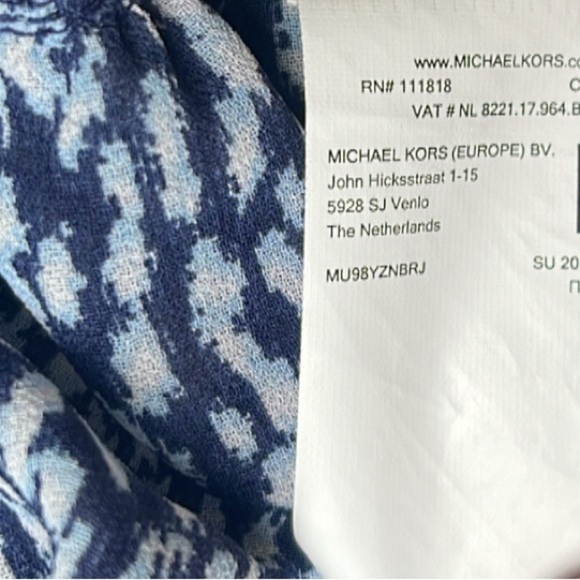 Michael Kors Black and White Bishop Sleeve Sundress - Picture 4 of 13